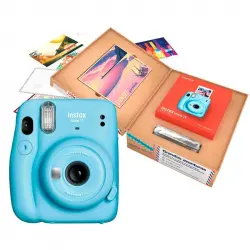 Fujifilm Instax Mini 11 Bundle Grandes Aventuras Cámara Instantánea Sky Blue