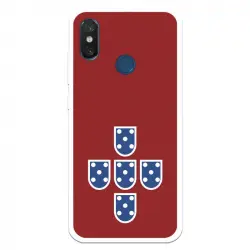 Funda Para Xiaomi Mi 8 Del Federación Portuguesa De Fútbol Escudo Fondo Rojo - Licencia Oficial Federación Portuguesa D