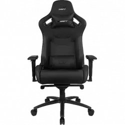 Silla gaming - Drift DR600, Reposabrazos 4D, Hasta 150 kg, Cojín cervical y lumbar, Reclinable, Negro