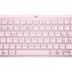 Teclado inalámbrico - Logitech MX Keys Mini, Para Apple Mac/Windows, Bluetooth, Retroiluminación, Botones easy-switch, USB-C, Carga rápida, Rosa