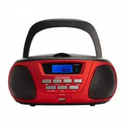 Aiwa Bbtu-300rd Sistema Estéreo Portátil Analógica 5 W Negro, Rojo