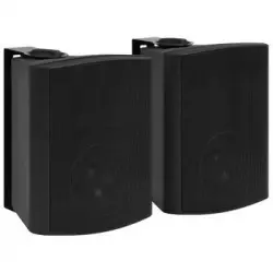 Altavoces Estéreo De Pared 2 Uds Negro Interior Exterior 120 W Vidaxl