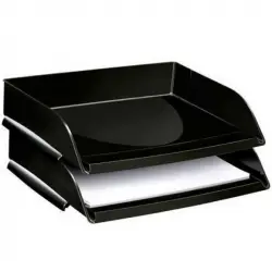 Bandeja Sobremesa Cep Plastico Apaisada Negro 351x260x69 Mm