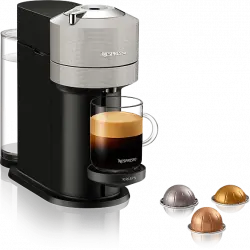 Cafetera de cápsulas - Nespresso® Krups Vertuo XN910B, 1500 W, 1.1 l, Wi-Fi, Bluetooth, Gris