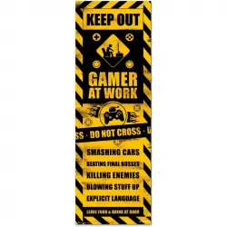 Erik Póster Puerta Gameration Gaming Caution 158x53 cm