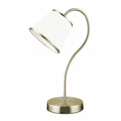 Fabrilamp Sobremesa Lantanas 1xe27 Cuero Pantalla Beige