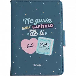 Funda eBook - Mr Wonderful ''Me gusta cada capítulo de ti'', Para 6", 18.5 cm, Azul