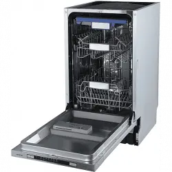 Lavavajillas integrable - Infiniton DIW-NB410, 10 servicios, 7 programas, 45 cm, Tercera bandeja, Inox