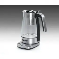 Muse Ms-320 T Inox / Tetera Con Carcasa De Cristal 1.2 Litros