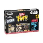 Set 4 figuras Funko Bitty Pop Star Wars Luke + Obi-Wan + Jawa + Figura Sorpresa 2cm