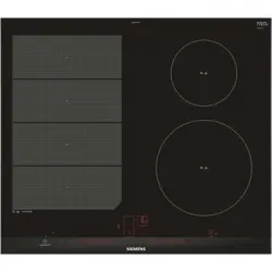 Siemens Placa De Inducción 60cm 4 Fuegos 7400w Flexinduction Negro - Ex675lev1f