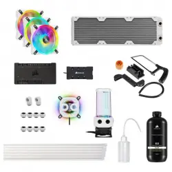 Corsair Hydro X Series iCUE XH305i RGB PRO Kit de Refrigeración Líquida Personalizada Blanco