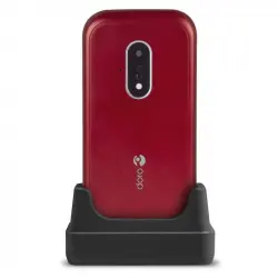Doro 7030 Teléfono para Mayores Rojo/Blanco Libre