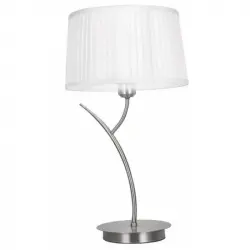 Fabrilamp Magni Lámpara de Sobremesa E27 Cromo/Blanco