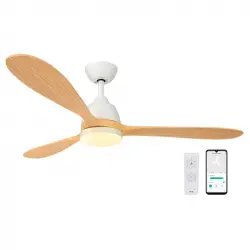 SPC Conforto DC Nature Ventilador de Techo Madera con Luz 132cm 35.5W