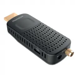 Thomson THT82 Sintonizador/Receptor TDT DVB-T2 Compacto HDMI Stick HEVC/H.265 Negro