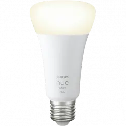 Bombilla Inteligente - Philips Hue A67 E27, Luz Cálida Regulable, 100 W, Compatible con Alexa y Google Home