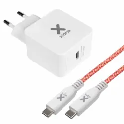 Cargador De Red Xtorm Usb Tipo C P Delivery De 18 W + Cable Usb-c/usb-c - Blanco