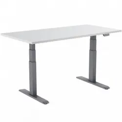 Kimex Escritorio Motorizado Ergonómico 180x75cm Blanco/Gris