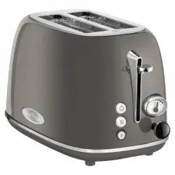 ProfiCook TA 1193 Retro Tostadora 2 Rebanadas 815W Gris