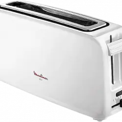 Tostadora - Moulinex LS1A11 UNO, 900 W, 7 niveles de tostado, 1 ranura, Función parada automática, Bandeja recogemigas, Blanco