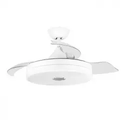 Ventilador De Techo Orbegozo Cpb 123105 35w Luz Led Bluetooth Blanco Ø105 Cm