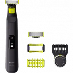 Barbero - QP6541/15 Philips OneBlade, Recortador barba y cuerpo, 14 longitudes, Uso en seco mojado, 90 min autonomía, Negro