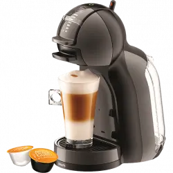 Cafetera de cápsulas - Nescafé Dolce Gusto Krups Mini Me KP1238AS, 1500 W, 15 Bar, 0.8 L, Calentamiento en 30 s, Selector cantidad bebida, Negro