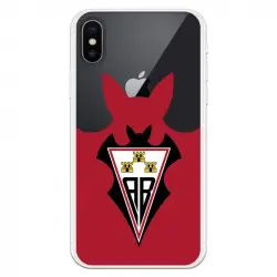 Funda Licencia Oficial Albacete Balompié Escudo Fondo Rojo para iPhone X