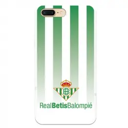 Funda Licencia Oficial Real Betis Balompié Fondo Rayas Verdiblancas para iPhone 7 Plus