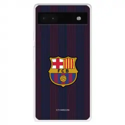 Funda Para Google Pixel 6a Del Fc Barcelona Rayas Blaugrana - Licencia Oficial Fc Barcelona