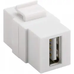 Goobay Keystone USB 2.0 Hembra/Hembra Blanco