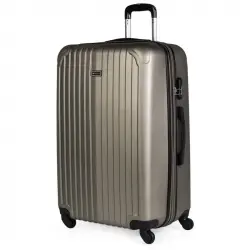 Itaca Sevron Maleta Abs Grande, Color Champagne