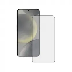 Ksix Protector de Pantalla Vidrio Templado Doble Adhesivo Borde Negro para Samsung Galaxy S24