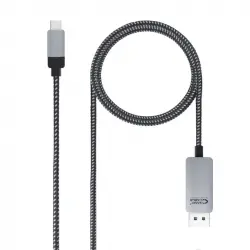 Nanocable Cable Conversor USB-C Macho a DisplayPort Macho 1.8m Negro