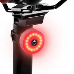 NK NK-DO32003 Luz Trasera LED Recargable para Bicicleta Color Gris