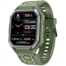 Reloj Conectado Rubicon Reforzado Seguimiento Deportivo Impermeable Ip67 Verde