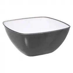 Ensaladera carré 25 cm gris