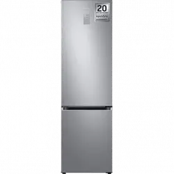 Frigorífico combi - Samsung SMART AI RB38C675CS9/EF, No Frost, 203 cm, 390l, All-Around Cooling, WiFi, Inox