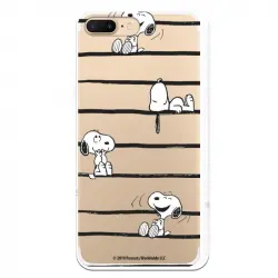 Funda Oficial de Peanuts Snoopy Rayas Snoopy para iPhone 7 Plus