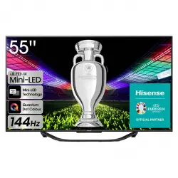 Hisense - TV Mini LED 139,7 cm (55') Hisense 55U7KQ UHD 4K, Smart TV, Inteligencia Artificial (Reacondicionado grado A).