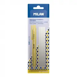 Milan Jet Eraser Blíster 3 Portagomas + 3 Gomas de Recambio