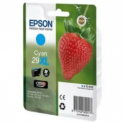 Pack Cartucho de tinta - Epson C13T29924022 Fresa, 29 cartuchos XL, Cian