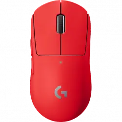 Ratón gaming - Logitech Pro X Superlight, Inalámbrico, Para eSport/PC/Mac, Sensor Hero 25K, Rojo