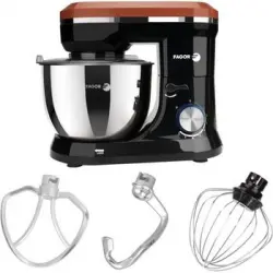 Robot Pastelero Fagor Fg164 - 1000w - 5l - Amasadora, Batidora, Batidora - 7 Velocidades - Negro / Bronce