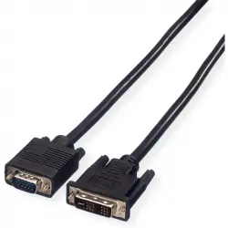 Value Cable DVI 18+5 a VGA HDB15 Macho/Macho 5m Negro
