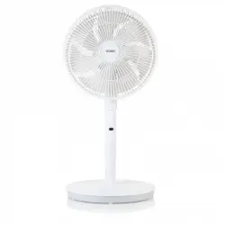 Domo Ventilador de Pie con Mando a Distancia 45W Blanco