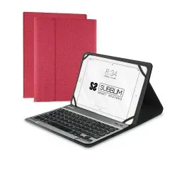 Funda con teclado Subblim Keytab Pro Rojo para tablet 10,1''