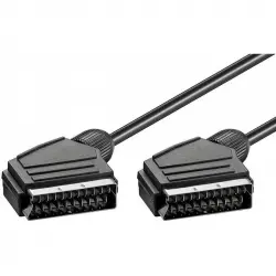 Goobay Cable Euroconector/Scart Macho a Macho 2m Negro