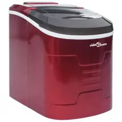 Máquina Para Hacer Cubitos De Hielo Rojo 2,4 L 15 Kg / 24 H Vidaxl